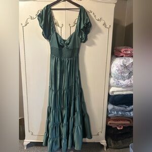 Free People Sundrenched Silky Maxi Dress